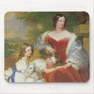Porträt T32011 von Frau Sarah Frances Cooper und Mousepad
