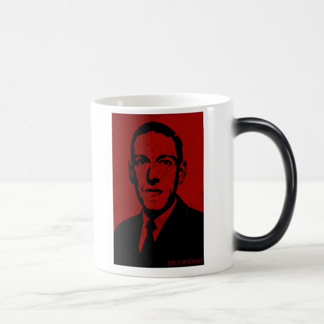 Porträt-Tasse HP Lovecraft Verwandlungstasse (Rechts)