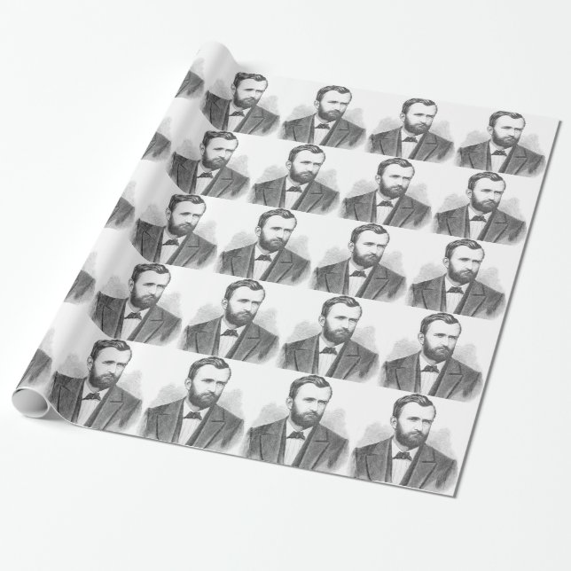 Porträt Ulysses S. Grant Illustrative Geschenkpapier (Ungerollt)