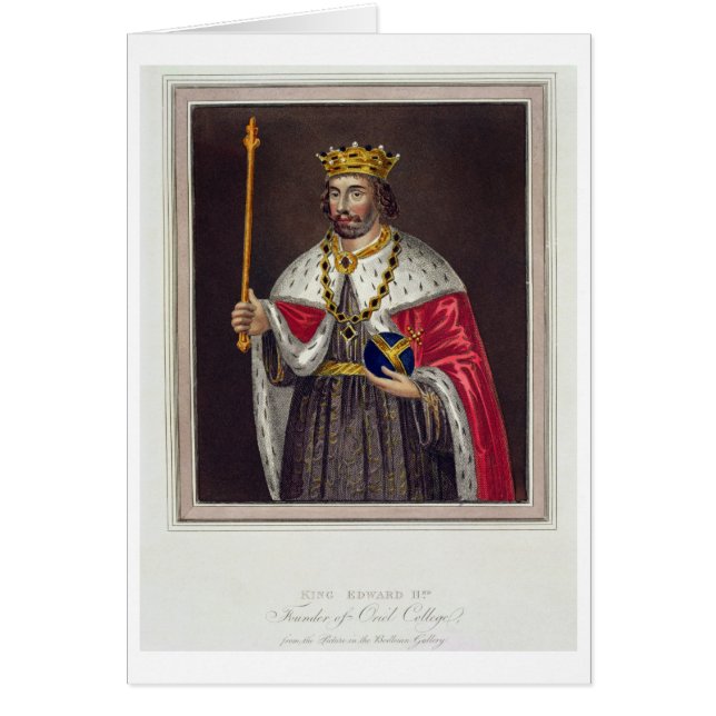 Porträt von (1284-1327) Gründer König-Edward II (Vorne)