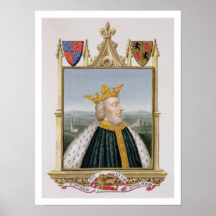 Porträt von (1312-77) König Edward-III England f Poster