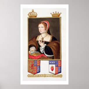 Porträt von (1489-1541) Königin Margaret Tudor Sc Poster