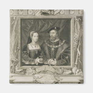 Porträt von (1496-1533) Königin Marys Frankreich Magnet