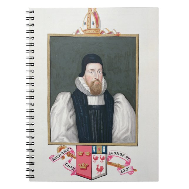 Porträt von (1500-81) Bischof Richard Cox Ely Notizblock (Vorderseite)