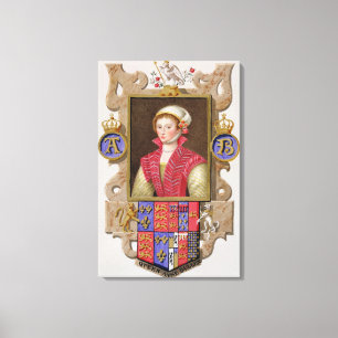 Porträt von (1507-36) 2. Königin Anne Boleyn Hen Leinwanddruck
