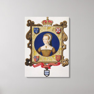 Porträt von (1512-48) 6. Königin Catherine Parrs Leinwanddruck