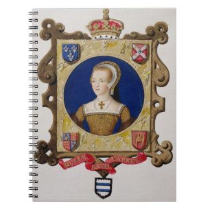 Porträt von (1512-48) 6. Königin Catherine Parrs Notizblock