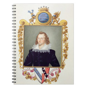 Porträt von (1559-94) 5. Grafen Ferdinando Stanle Notizblock