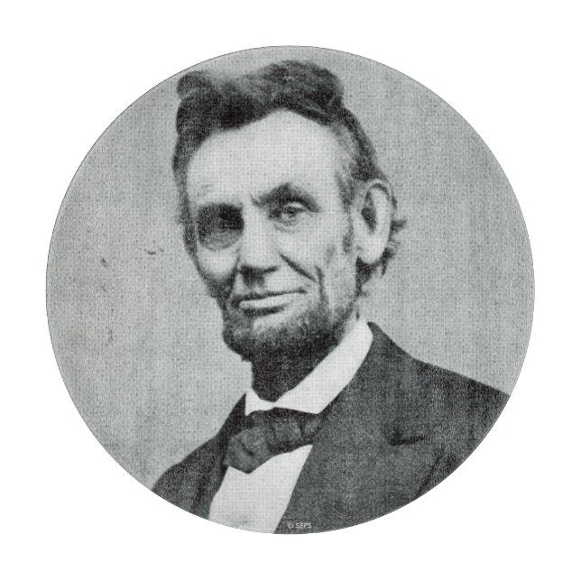 Porträt von Abe Lincoln 1 Schneidebrett (Vorderseite)