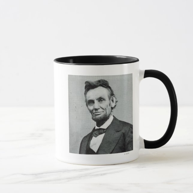Porträt von Abe Lincoln 1 Tasse (Rechts)