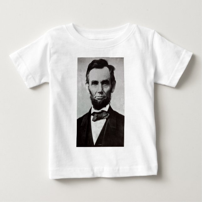 Porträt von Abe Lincoln 2 Baby T-shirt (Vorderseite)