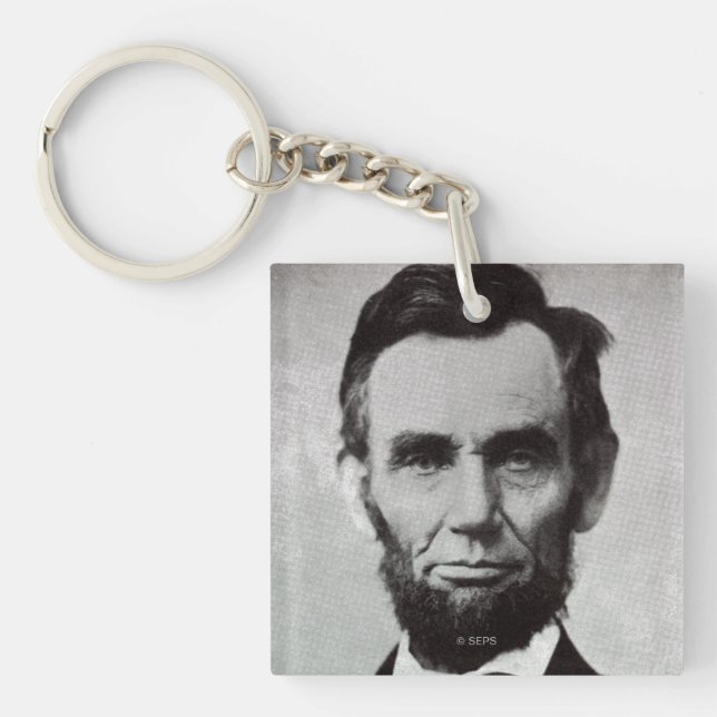 Porträt von Abe Lincoln 2 Schlüsselanhänger (Vorderseite)