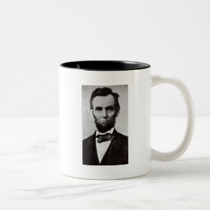 Porträt von Abe Lincoln 2 Zweifarbige Tasse