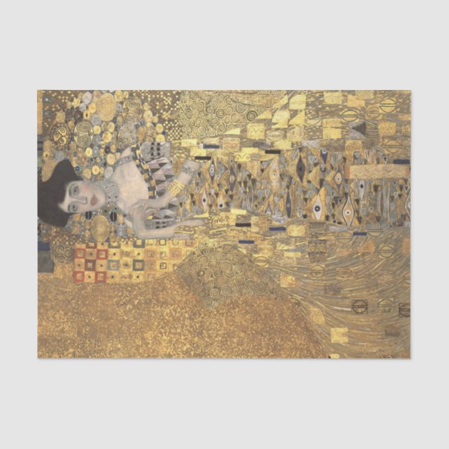Porträt von Adele Bloch-Bauer 1, Kunst Klimt Seidenpapier (Vorderseite)