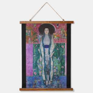 Porträt von Adele Bloch Bauer, Gustav Klimt Wandteppich Mit Holzrahmen
