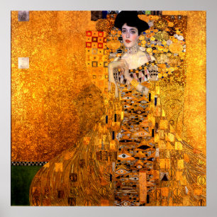 Porträt von Adele Bloch-Bauer von Gustav Klimt Poster