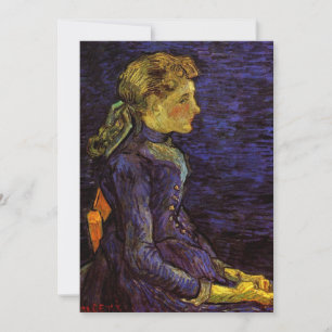Porträt von Adeline Ravoux von Vincent van Gogh Einladung