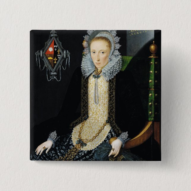 Porträt von Adriana van Nesse, 1611 Button (Vorderseite)
