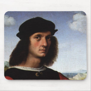 Porträt von Agnolo Doni von Raphael Sanzio Mousepad
