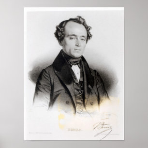 Porträt von Alexandre Dumas Fils Poster