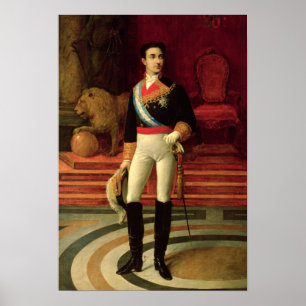 Porträt von Alfonso XII 1876 Poster