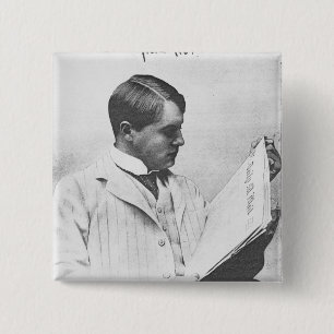 Porträt von Alfred Harmsworth, 1897 Button