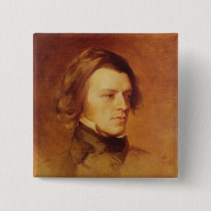 Porträt von Alfred-Lord Tennyson Button