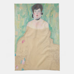 Porträt von Amalie Zuckerkandl von Gustav Klimt Geschirrtuch