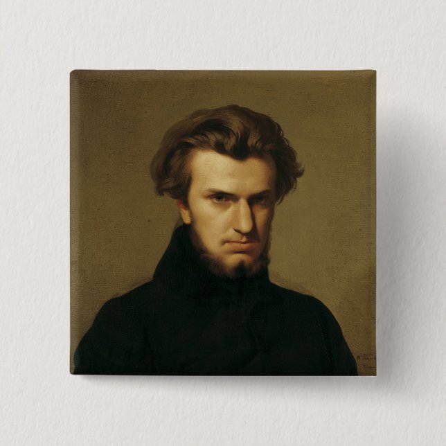 Porträt von Ambroise Thomas 1834 Button (Vorderseite)