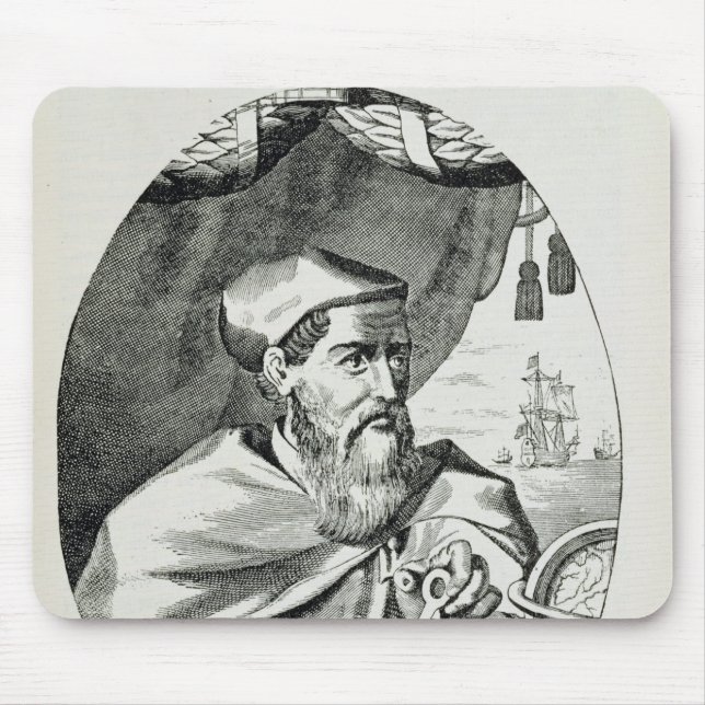 Porträt von Amerigo Vespucci Mousepad (Vorne)