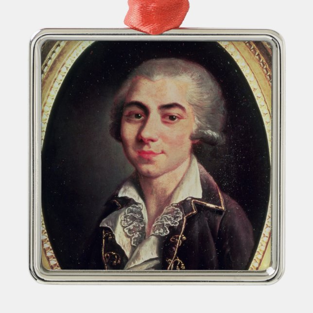 Porträt von Andre Chenier Ornament Aus Metall (Vorne)
