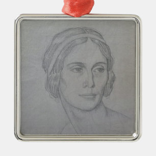 Porträt von Anna Pavlova, 1908 Ornament Aus Metall