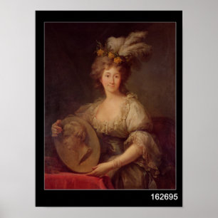Porträt von Anne Biron Prinzessin von Courland Poster