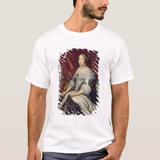 Porträt von Anne von Österreich-Königin von T-Shirt (Vorderseite)