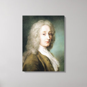 Porträt von Antoine Watteau Leinwanddruck