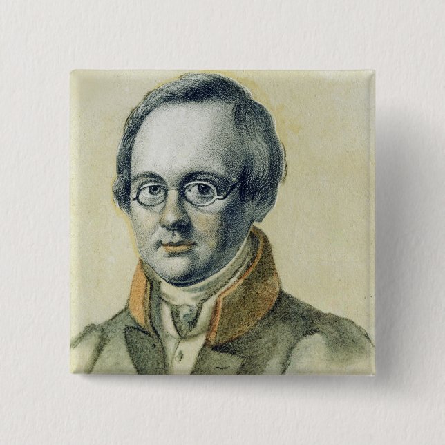 Porträt von Anton A. Delvig, 1830 Button (Vorderseite)
