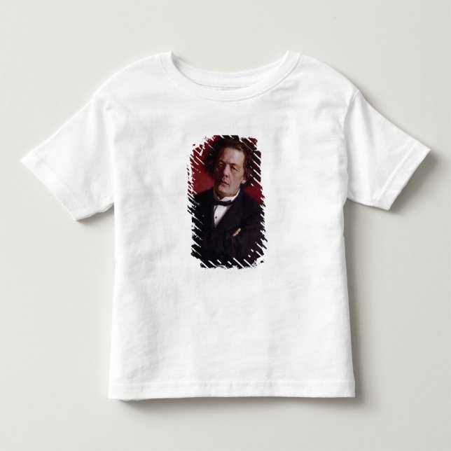Porträt von Anton Grigoryevich Rubinstein, 1881 Kleinkind T-shirt (Vorderseite)