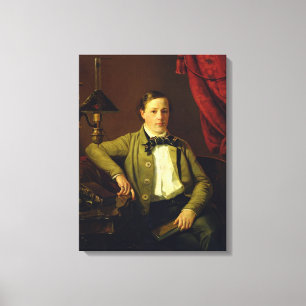 Porträt von Apollon Maykov, 1840 Leinwanddruck