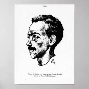 Porträt von Arthur Rimbaud Poster