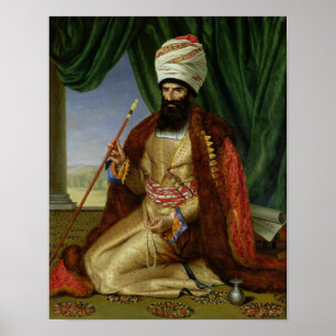 Porträt von Asker-Khan, Botschafter von Persien Poster