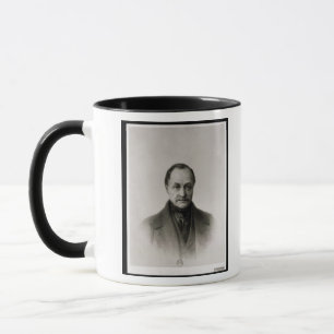 Porträt von Auguste Comte, französischer Philoso Tasse