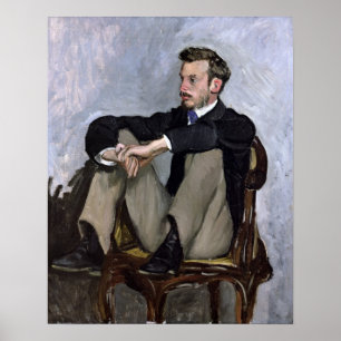 Porträt von Auguste Renoir, 1867 Poster