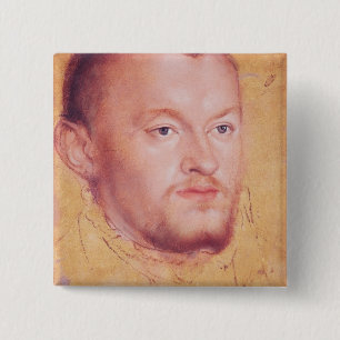 Porträt von Augustus I Wähler von Sachsen Button