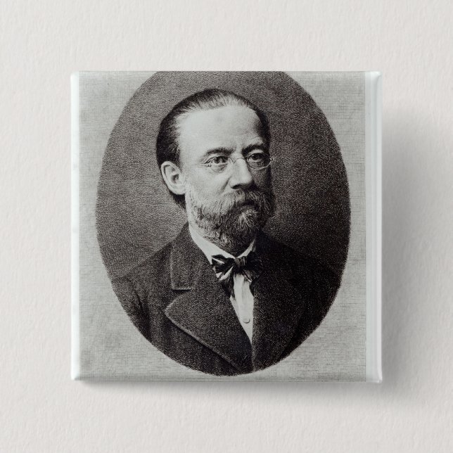 Porträt von Bedrich Smetana Button (Vorderseite)