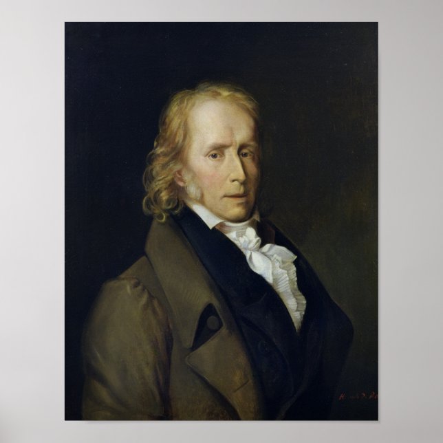 Porträt von Benjamin Constant de Rebecque Poster (Vorne)