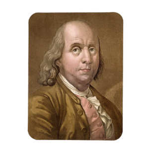 Porträt von Benjamin Franklin (1706-90), von 'Le Magnet