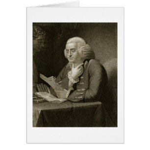 Porträt von Benjamin Franklin, graviert von Thoma