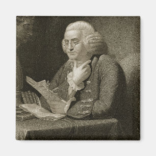 Porträt von Benjamin Franklin, graviert von Thoma Magnet
