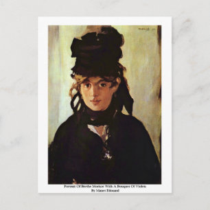 Porträt von Berthe Morisot Postkarte