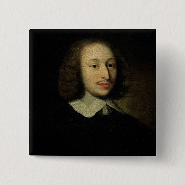 Porträt von Blaise Pascal Button (Vorderseite)